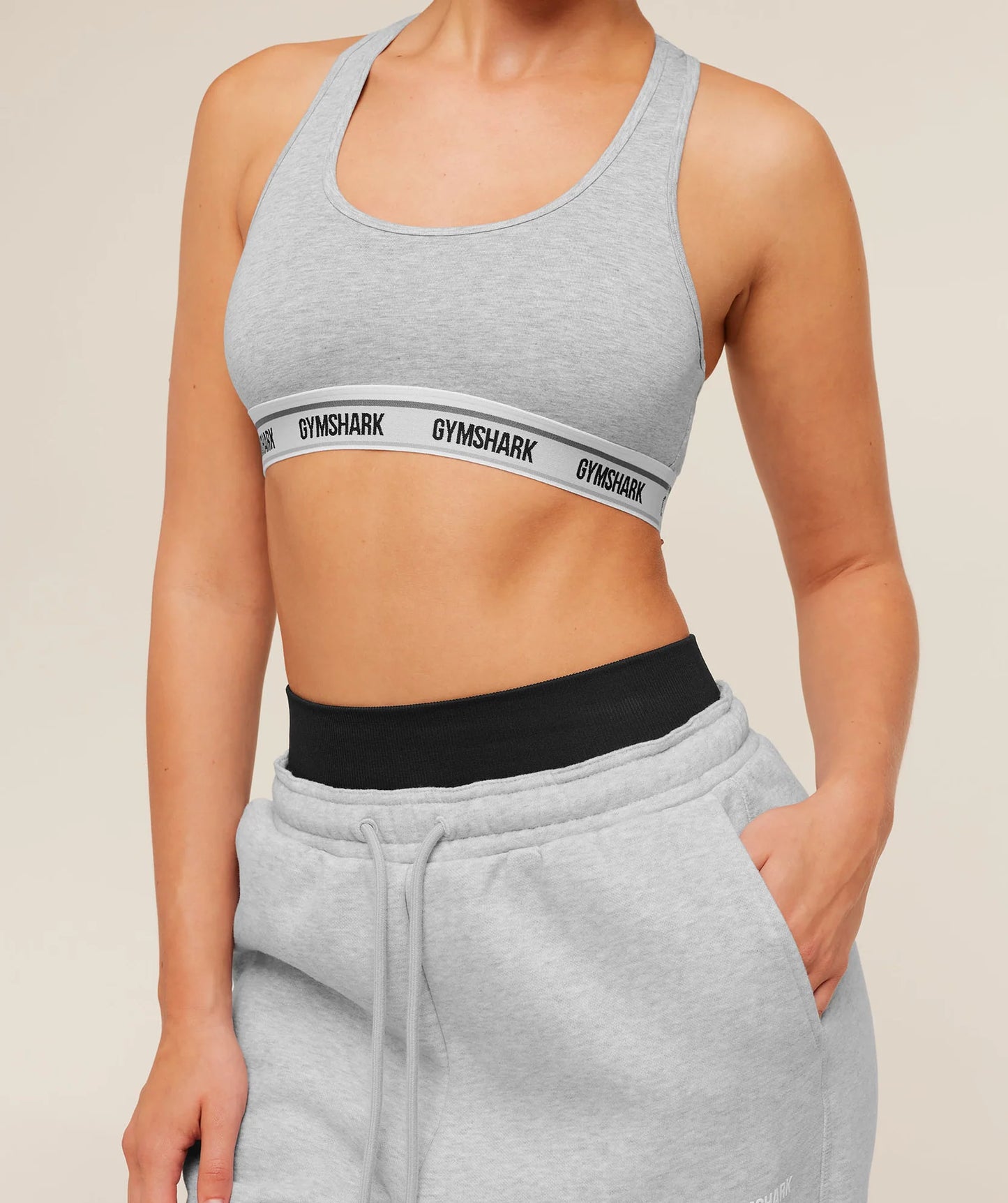 Bra Elástico Racerback - Gris