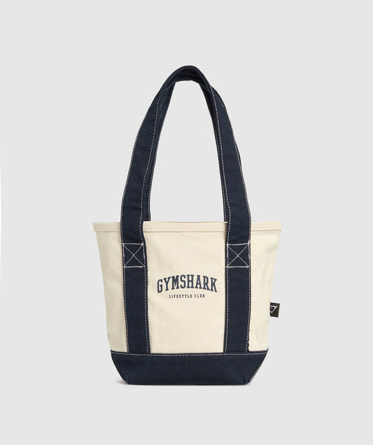Bolsa Tote - Beige/Azul