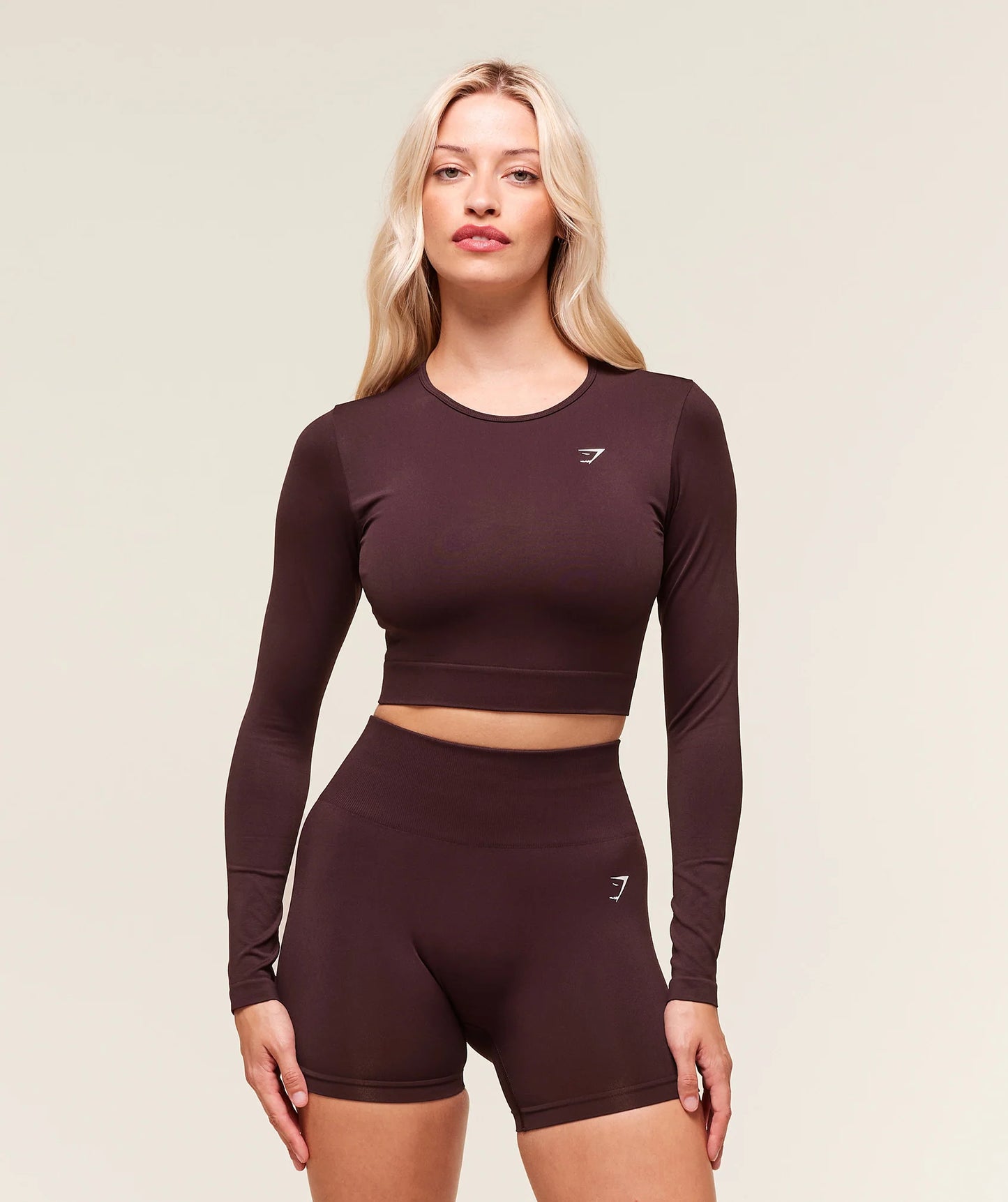 Crop Top Manga Larga - Vino