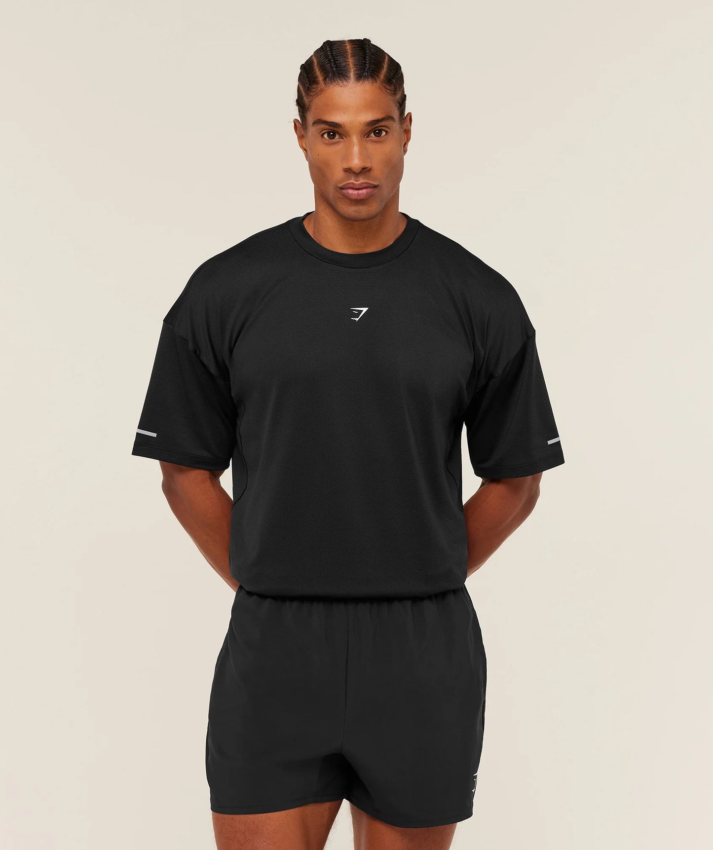 Playera Para Correr - Negra