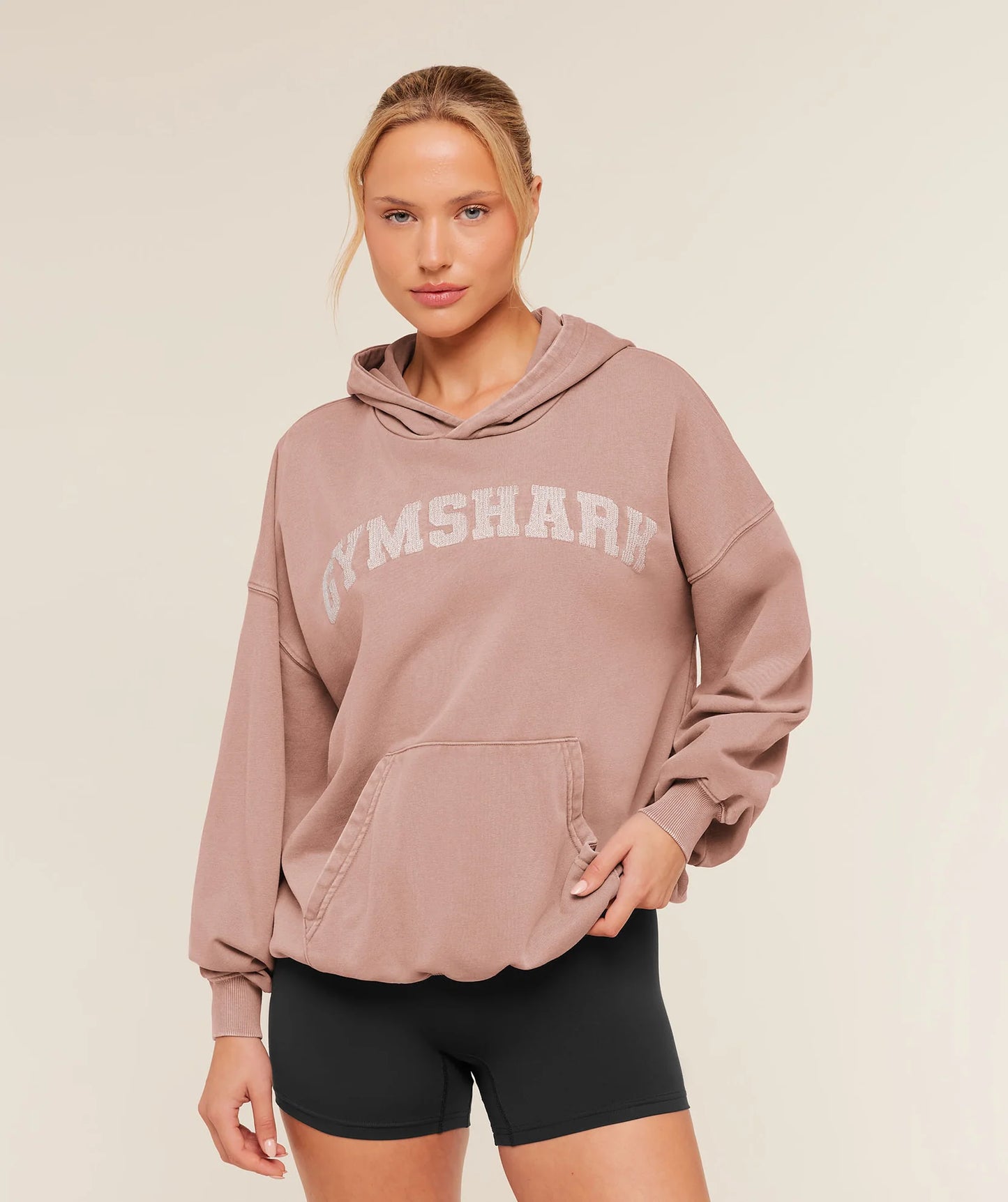 Hoodie Chainstitch - Rosa