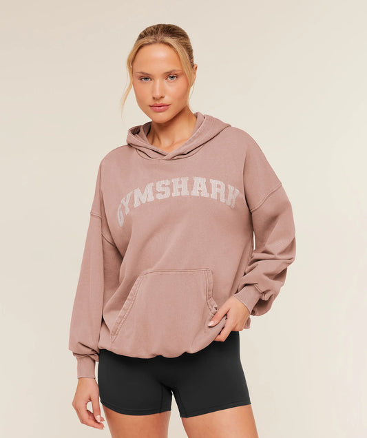 Hoodie Chainstitch - Rosa