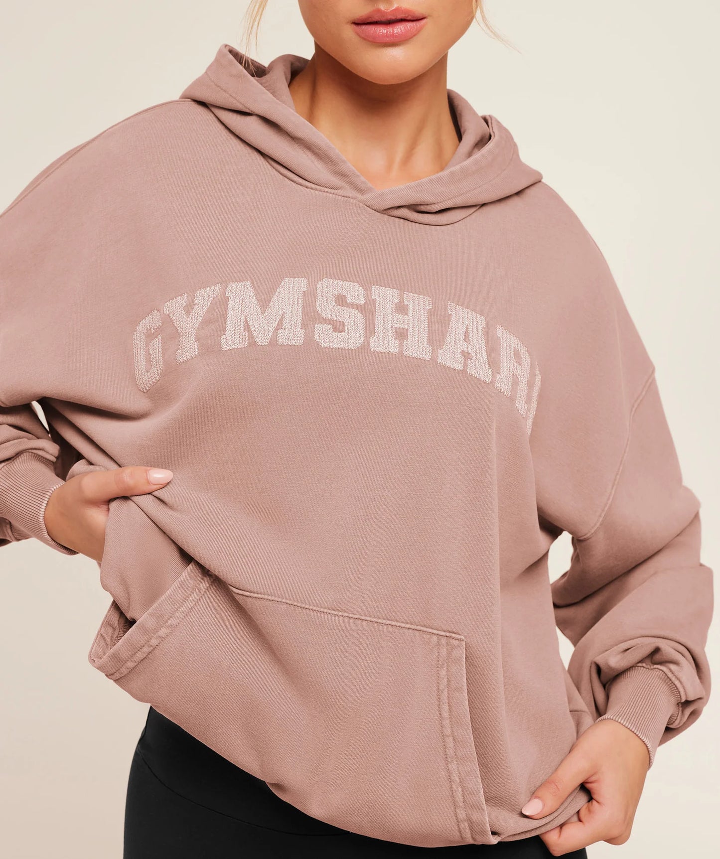 Hoodie Chainstitch - Rosa