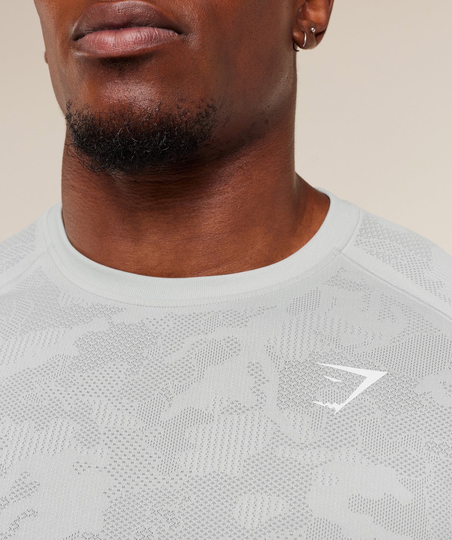 Playera Geo Sin Costuras - Gris