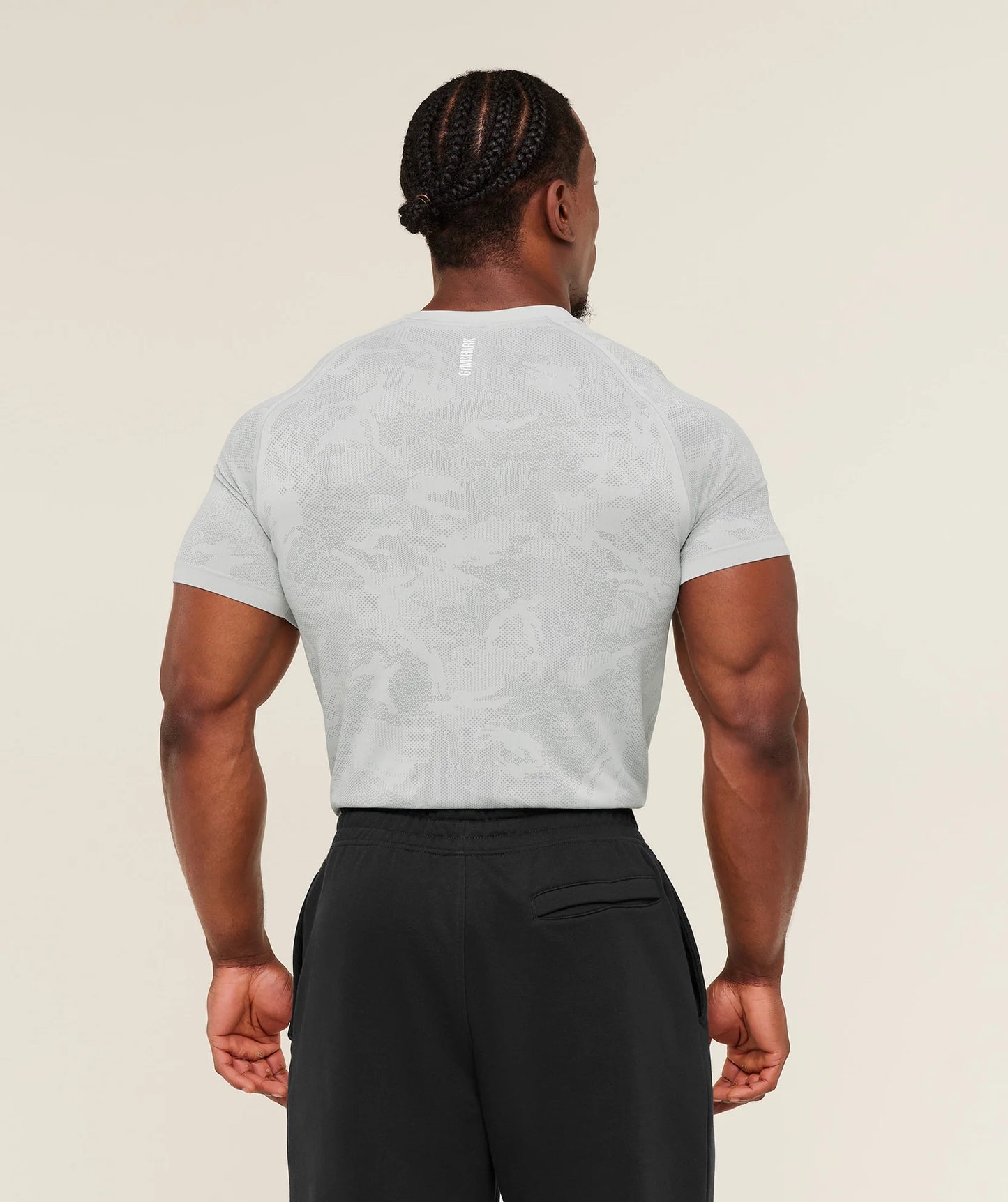 Playera Geo Sin Costuras - Gris
