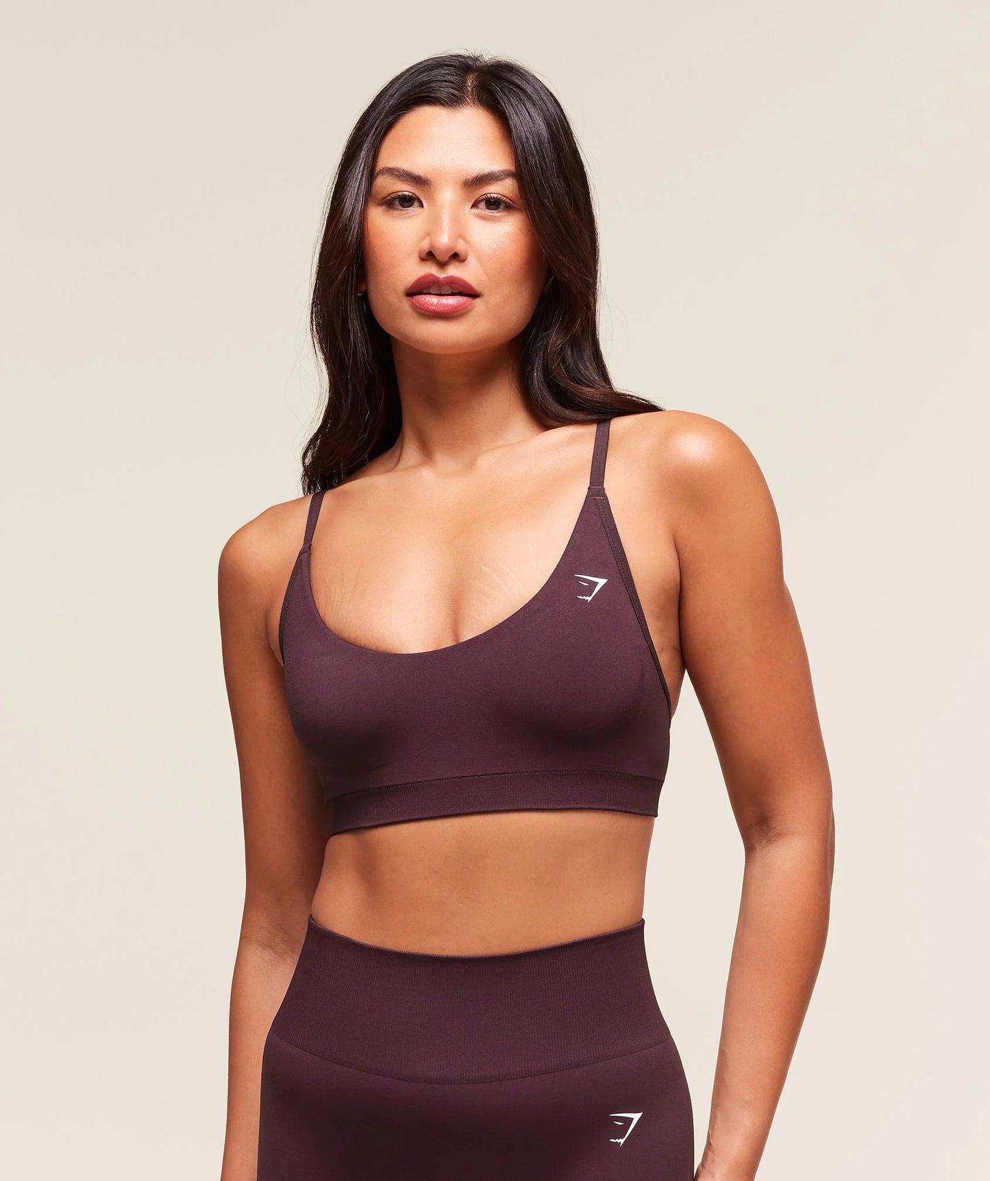 Bra Deportivo Racerback Sin Costuras - Vino