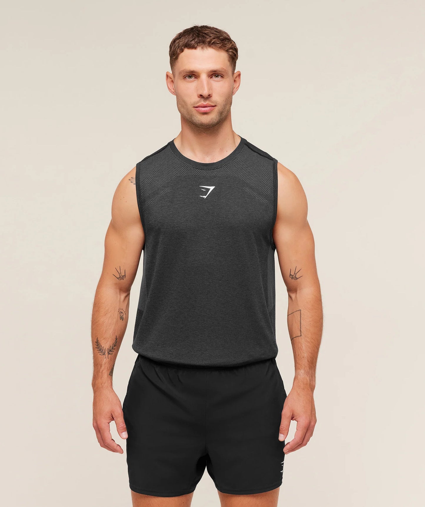 Tank Seamless - Negro/Gris