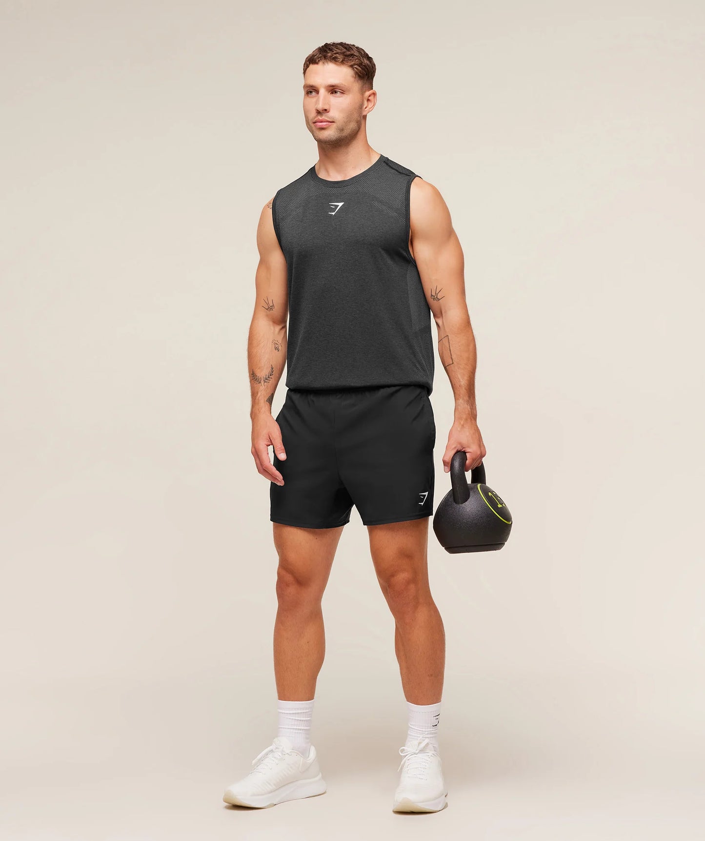 Tank Seamless - Negro/Gris