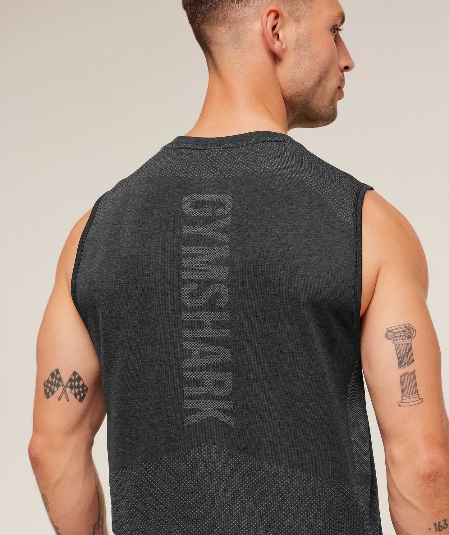 Tank Seamless - Negro/Gris