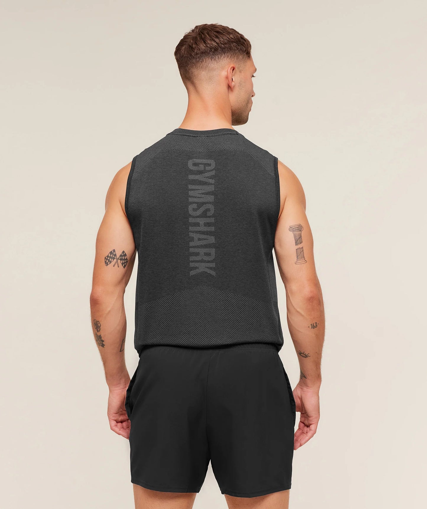 Tank Seamless - Negro/Gris