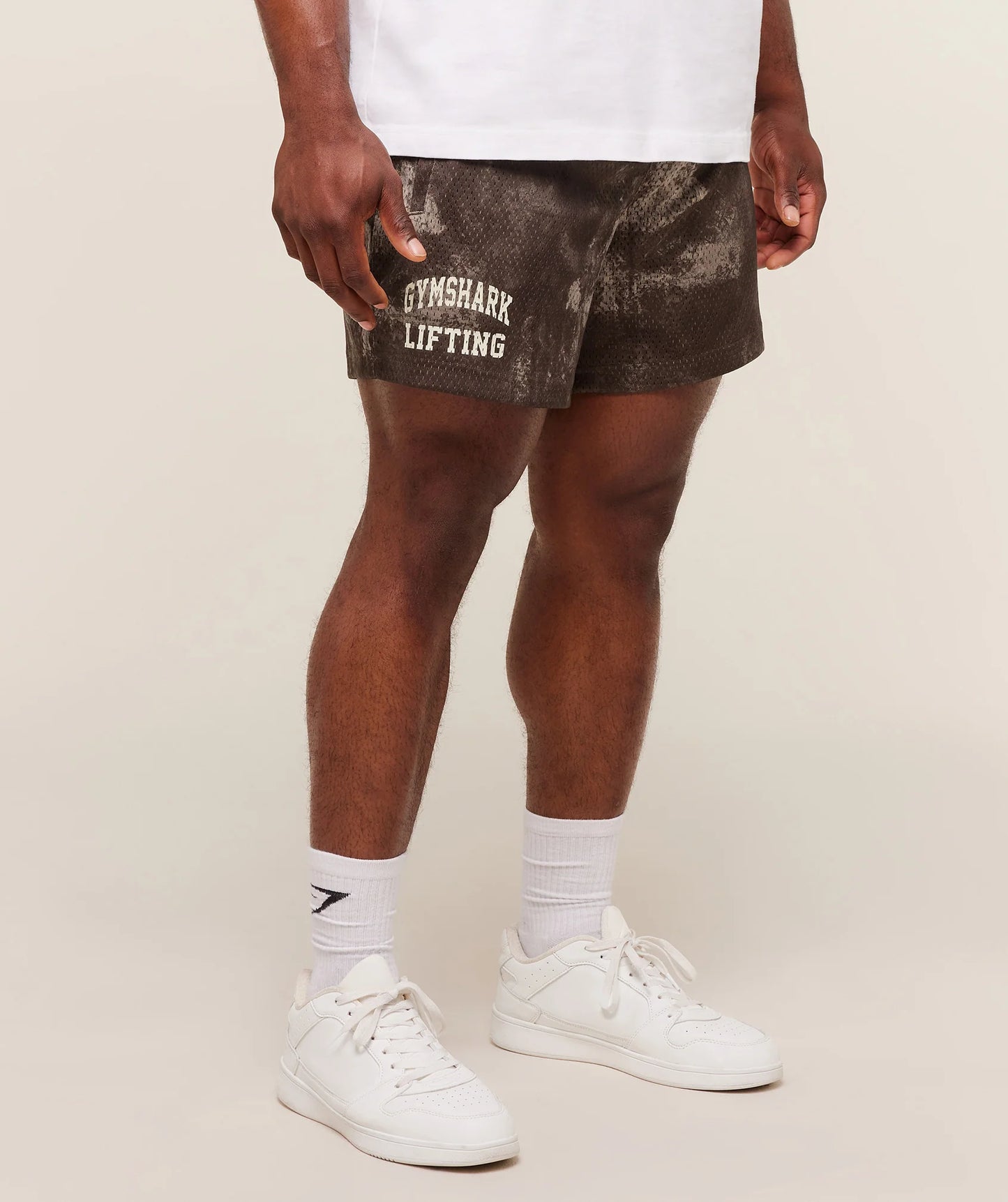 Short Malla 5 - Café Camo