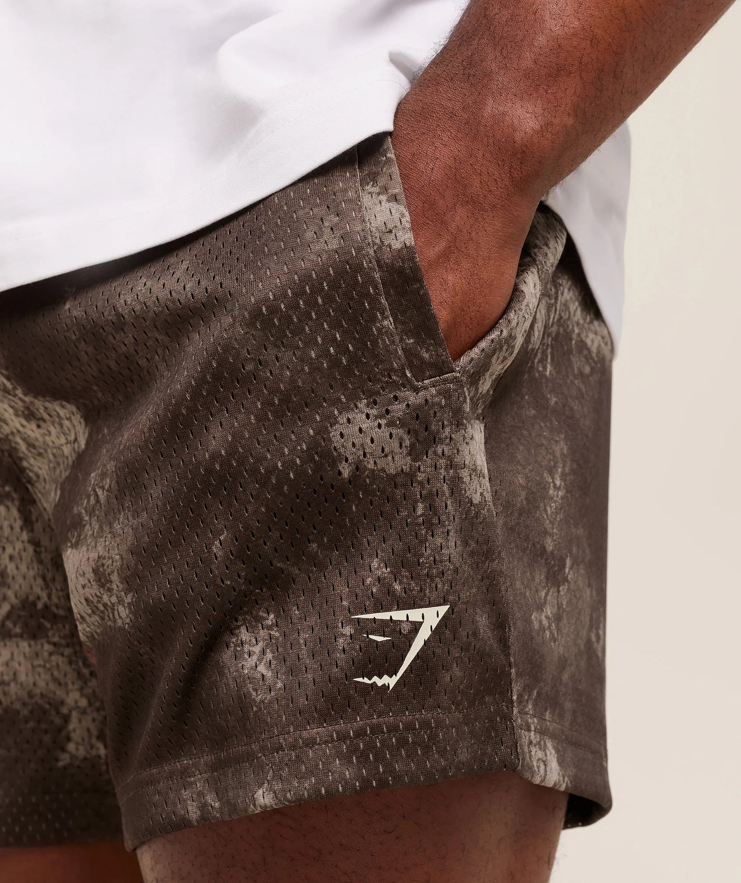 Short Malla 5 - Café Camo