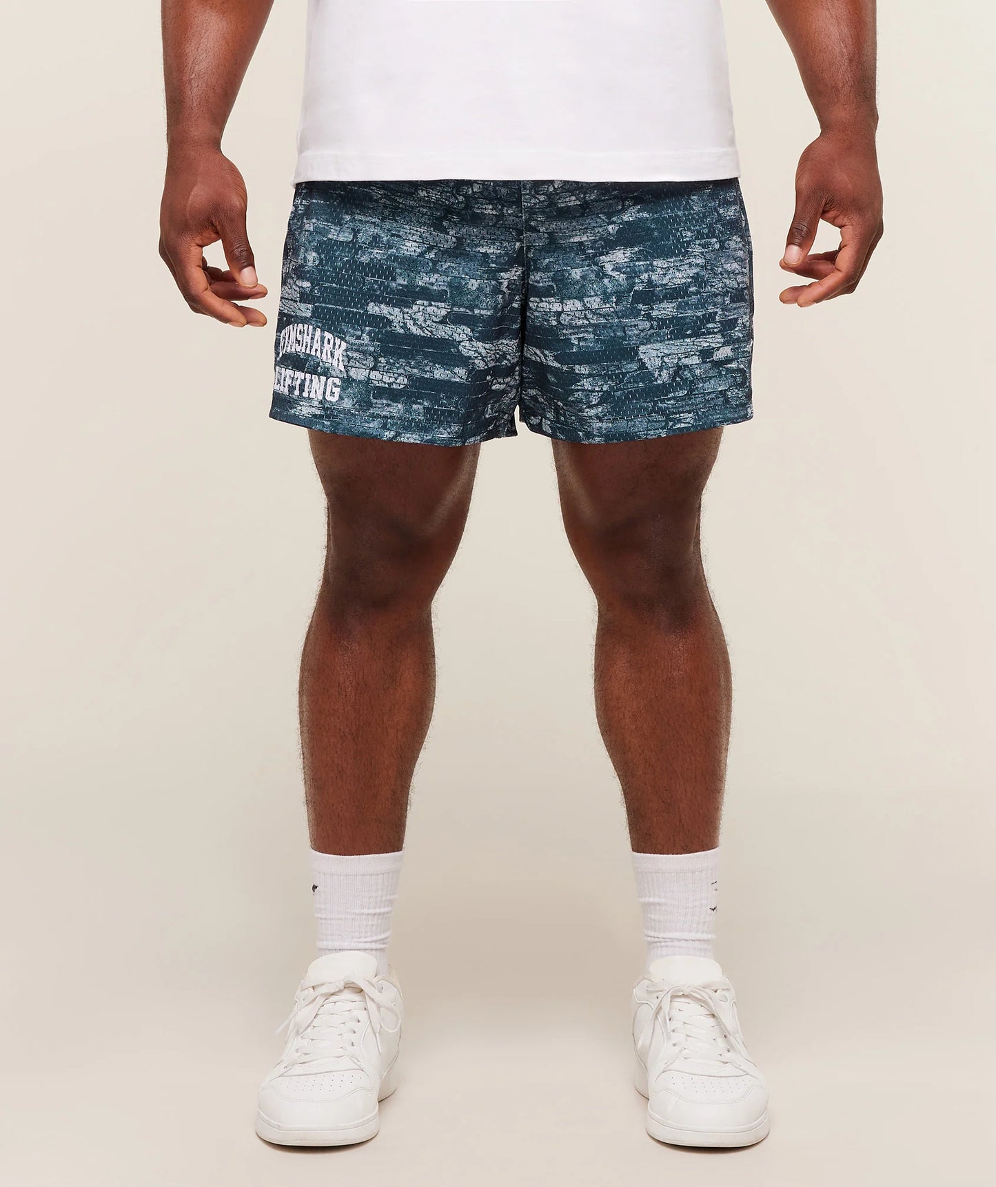 Short Malla 5 - Azul Camo