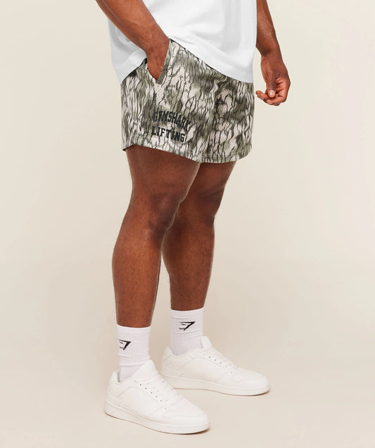 Short Malla 5 - Gris Camo