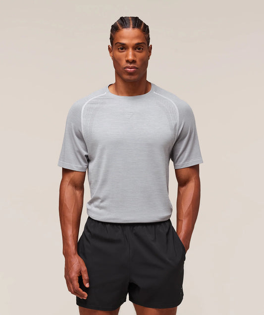 Playera Sin costuras Versatile - Gris