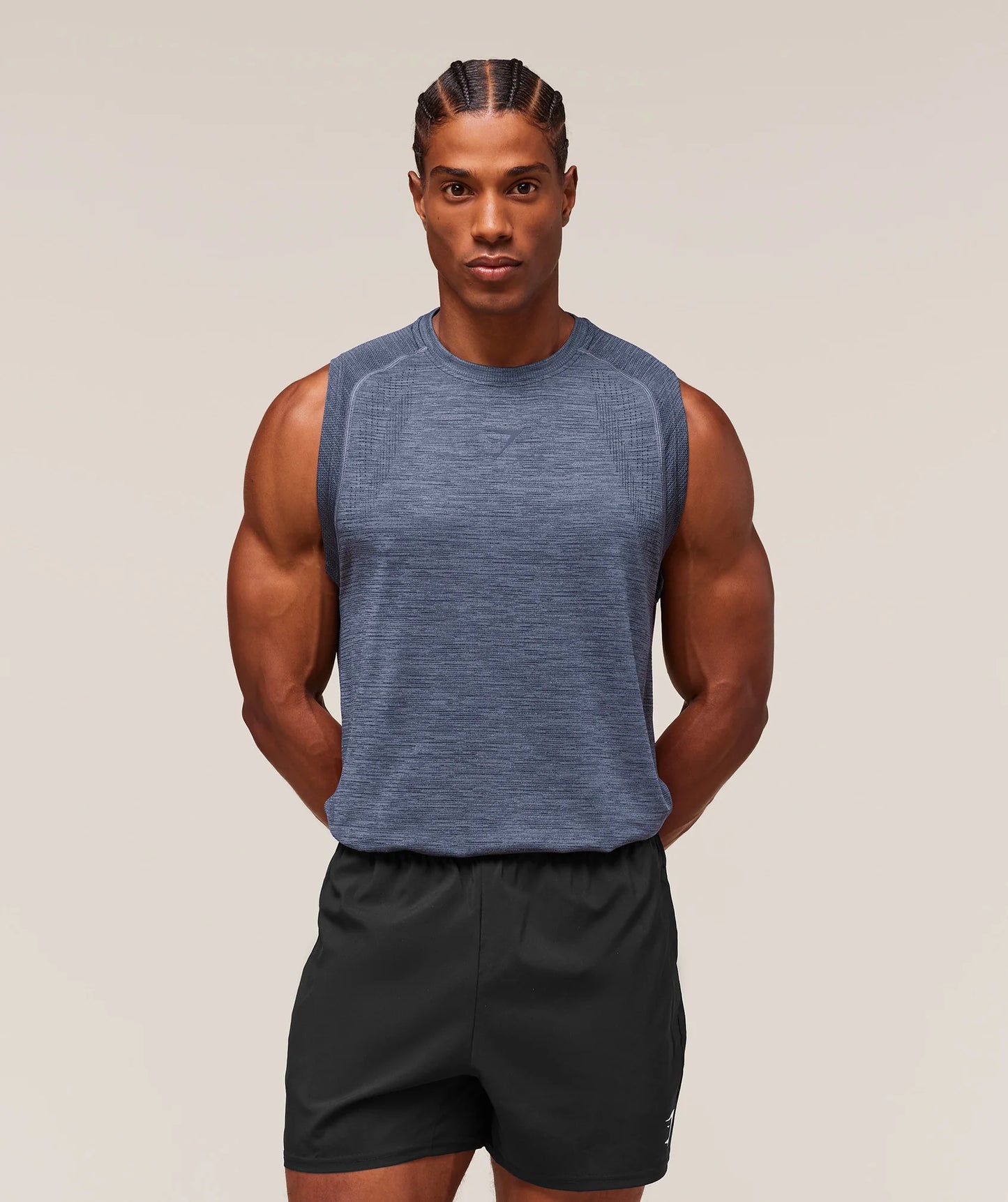 Tank Sin Costuras Versatile - Azul