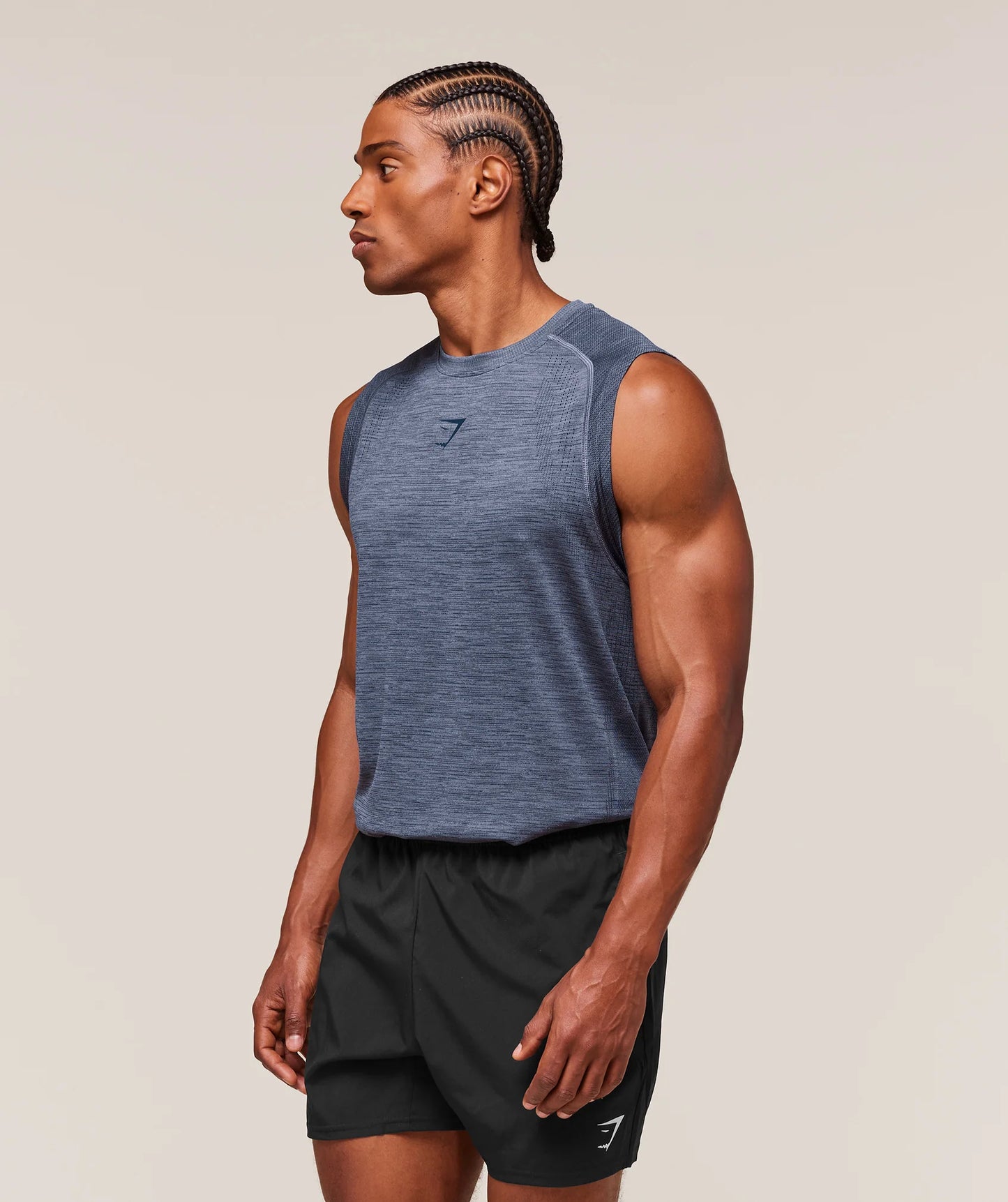 Tank Sin Costuras Versatile - Azul