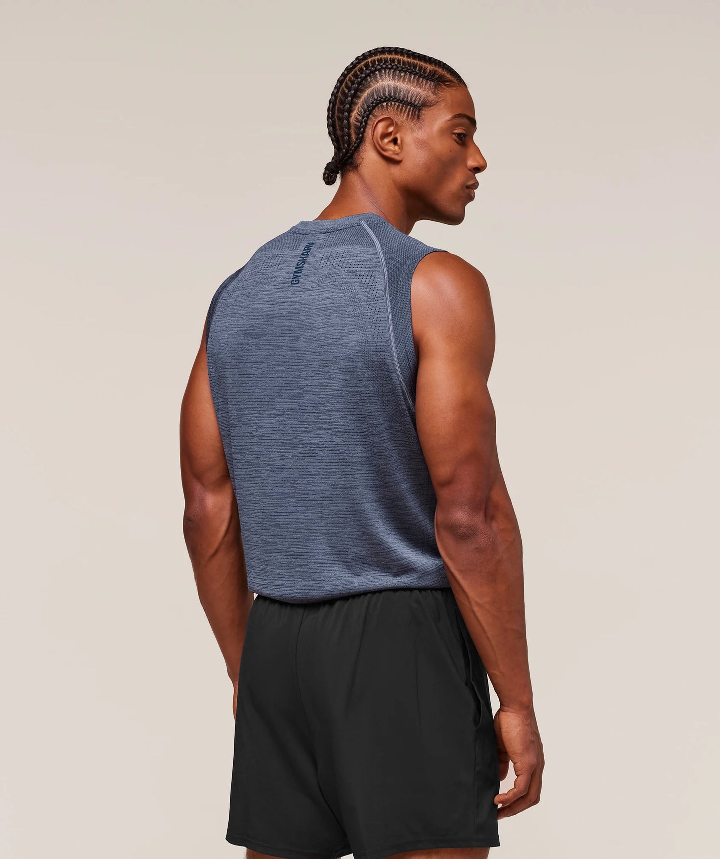 Tank Sin Costuras Versatile - Azul