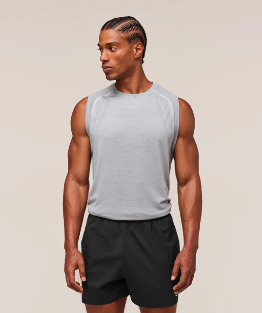 Tank Sin Costuras Versatile - Gris