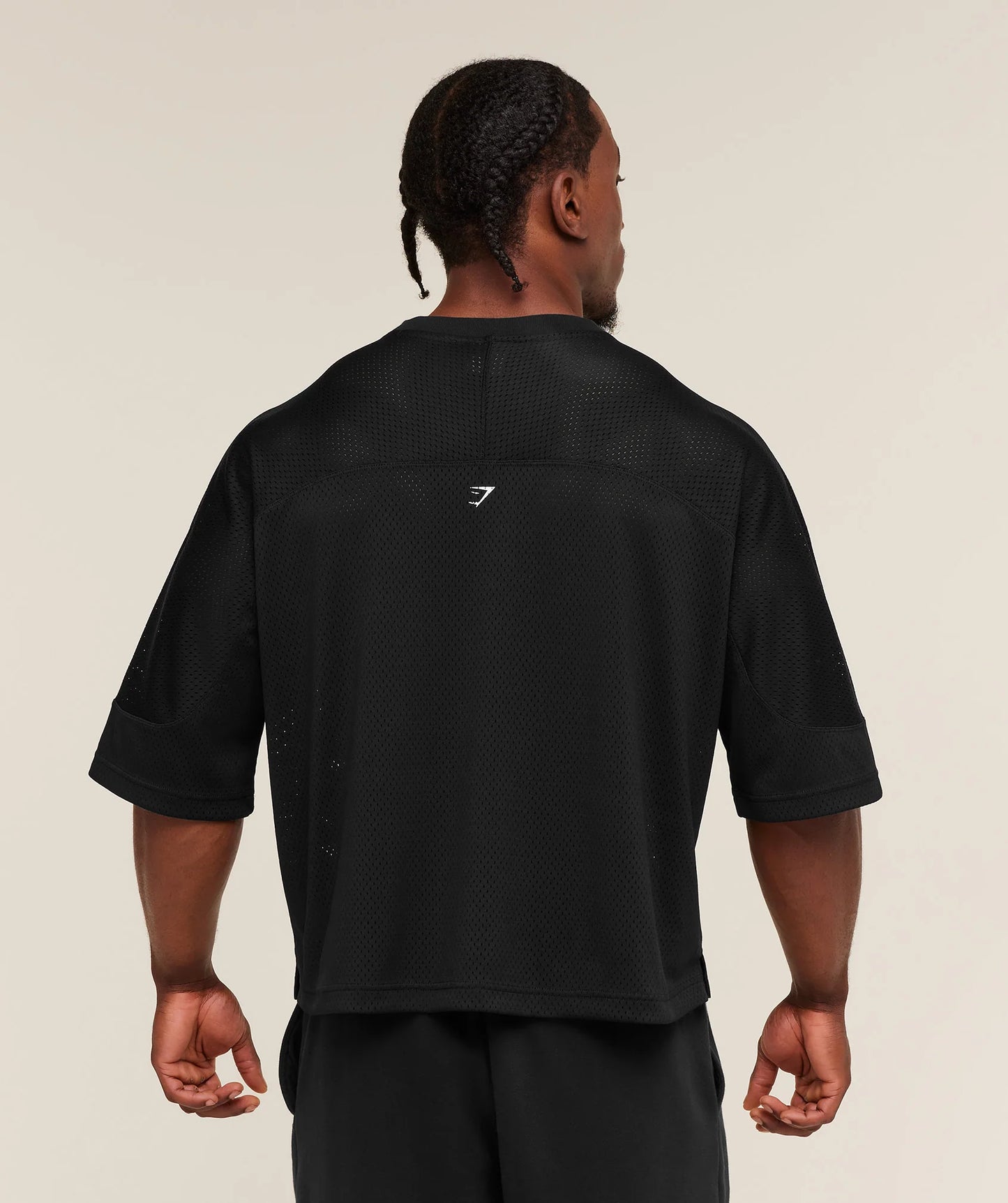 Playera Gráfica Malla - Negra