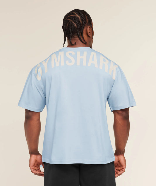 Playera Power - Azul/Blanco