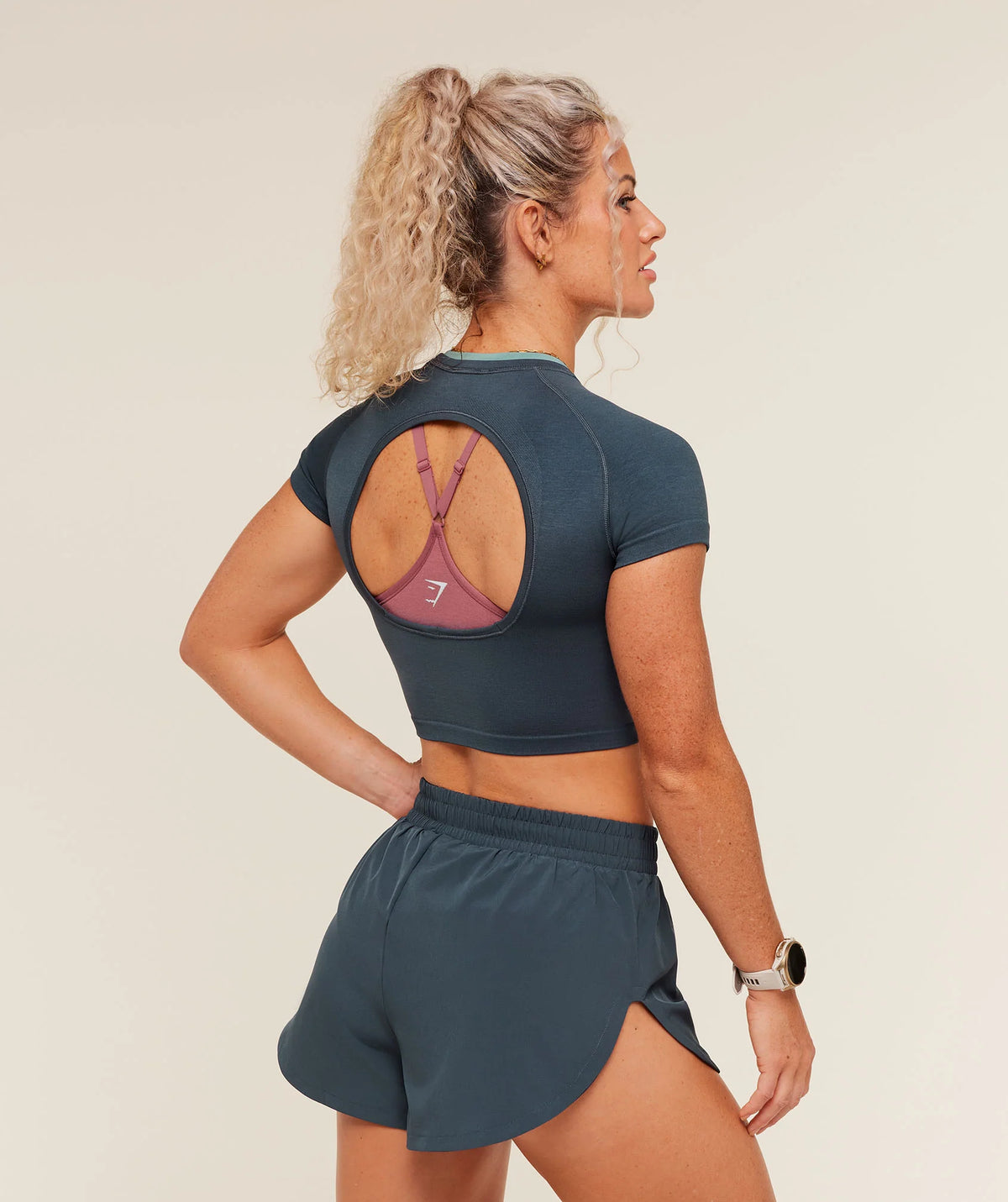 Crop Top Relay - Azul