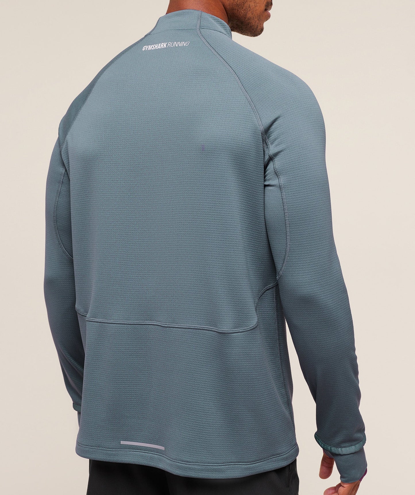 Hoodie Running 1/4 Zip - Azul