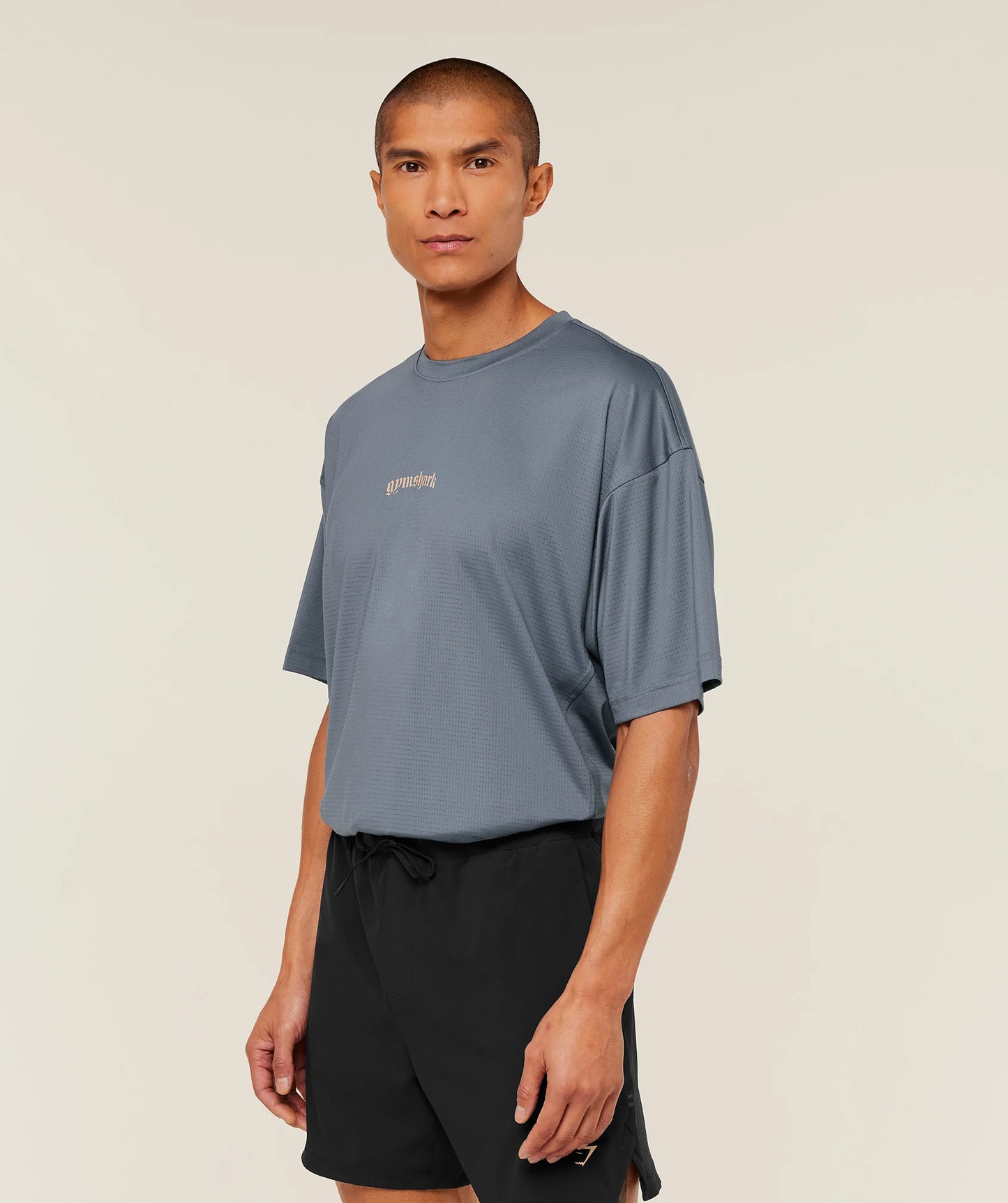 Playera Tactical Oversized - Azul