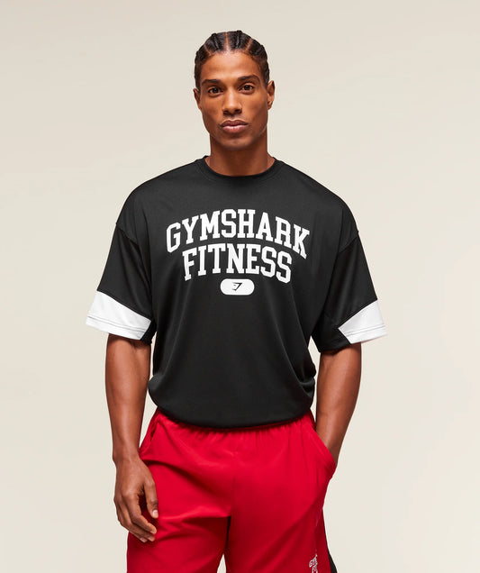 Playera Varsity - Negra