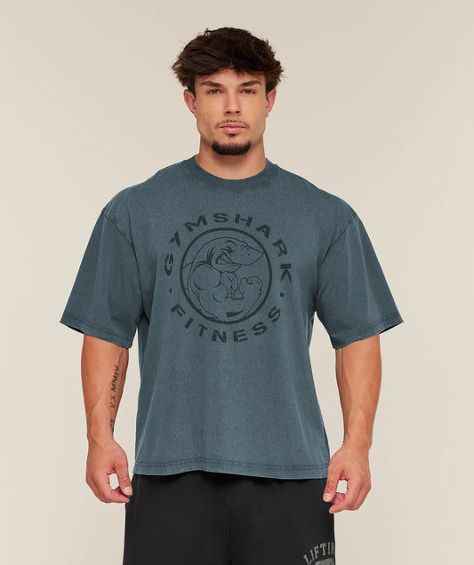 Playera Legacy Oversized - Azul