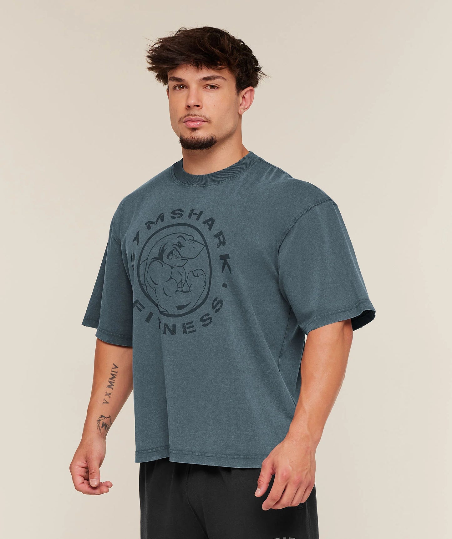 Playera Legacy Oversized - Azul