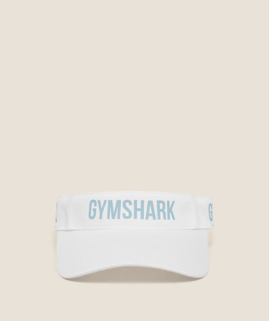Gorra Visor - Blanca/Azul