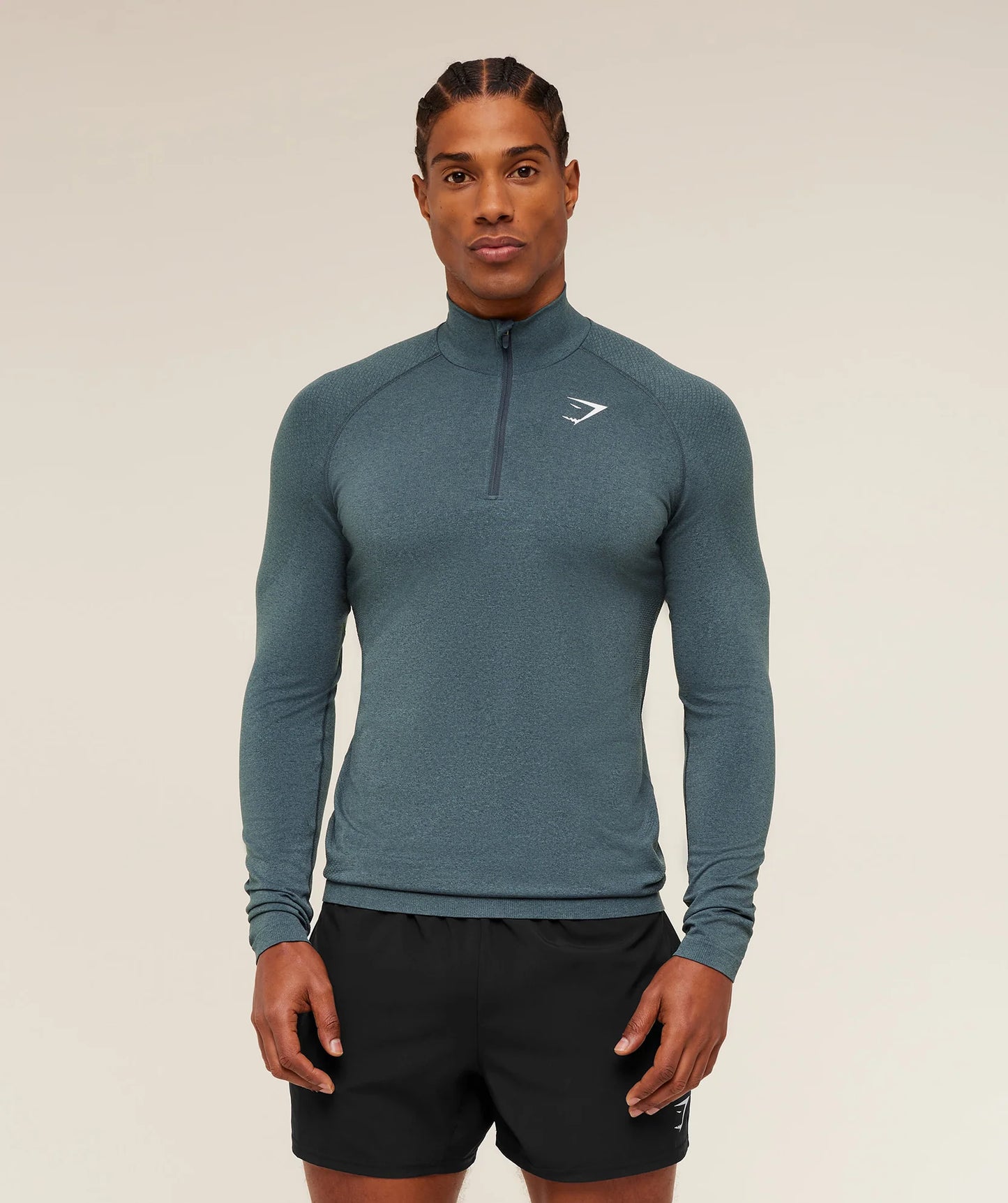 Hoodie Vital 1/4 Zip - Azul