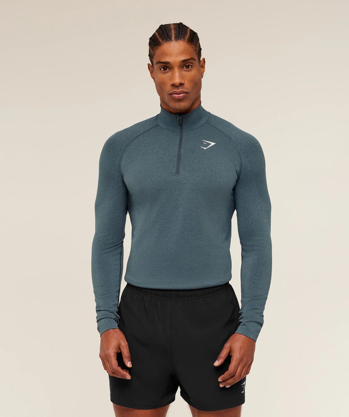 Hoodie Vital 1/4 Zip - Azul